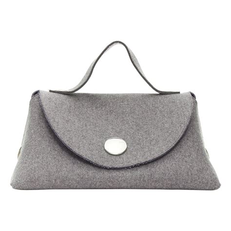 celine orb bag|CELINE Wool Felt Orb Bag Grey 1463545.